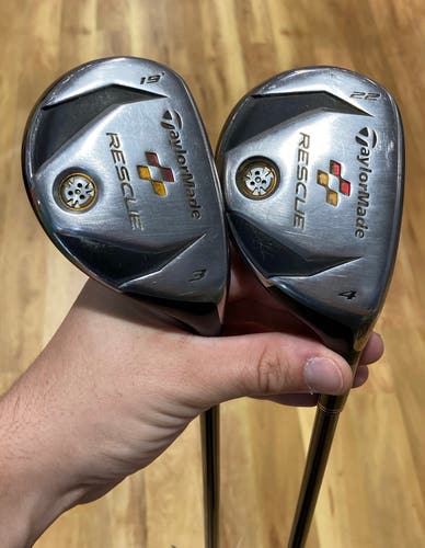 Used Men's TaylorMade Burner Rescue Tour Launch Right Handed 3 & 4 Hybrid Combo Set | Regular Flex
