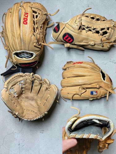 Wilson A700 RH Outfield Baseball Glove 12" (Used)