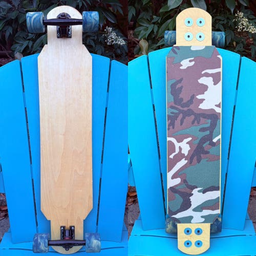 Custom Handmade Complete Longboard Skateboard - Paris Trucks - Hawgs 63mm Wheels