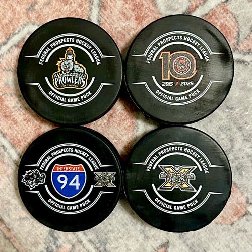 Port Huron Prowlers FPHL Hockey Entire 10th Anniversary Puck Collection