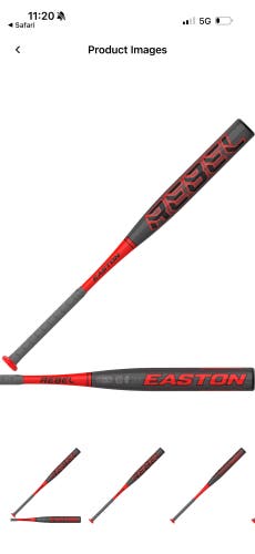 2022 Easton Rebel Alloy Bat 28 oz 34" (Used)