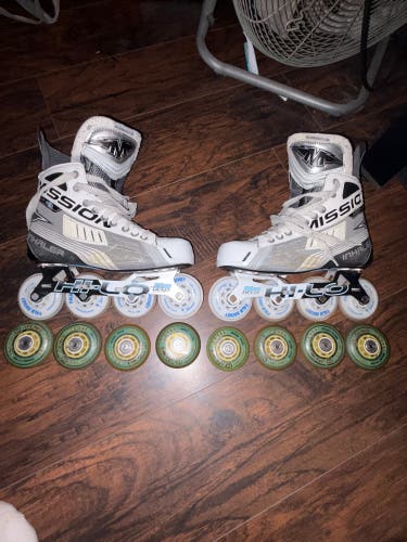 Mission Inhaler AC4 Inline Skates Regular Width Size 7.5 (Used)