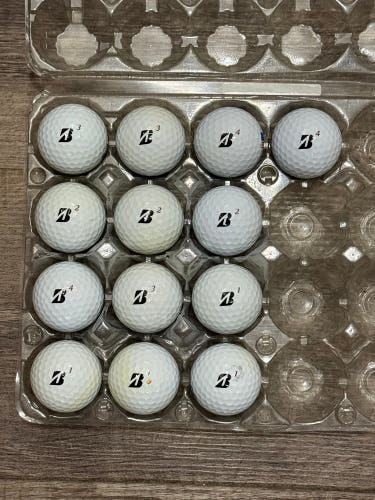 13 Bridgestone Tour B RX Golf Balls - 5A/4A Condition