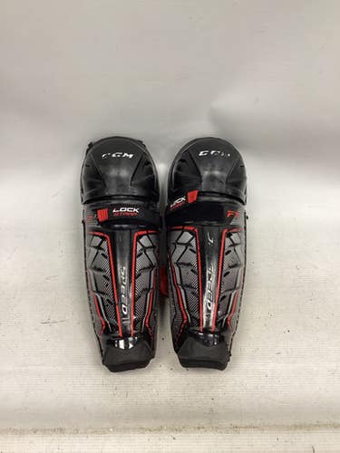 Used Ccm Jetspeed Ft370 Junior Shin Guards Black 11" 11851-s000048124
