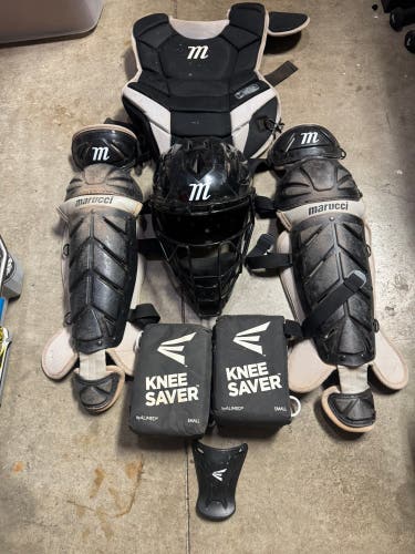 Black/Gray Marucci Catcher's Set (Used)