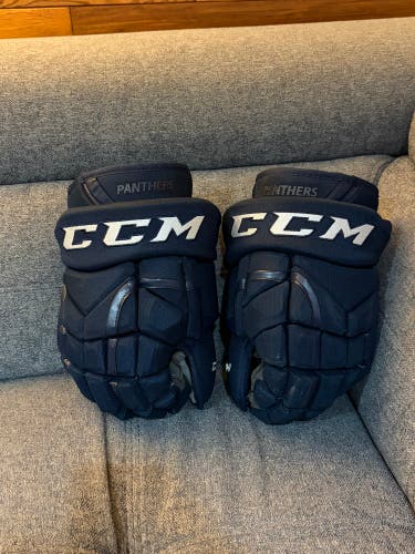 CCM HG12 pro stock gloves 14" navy
