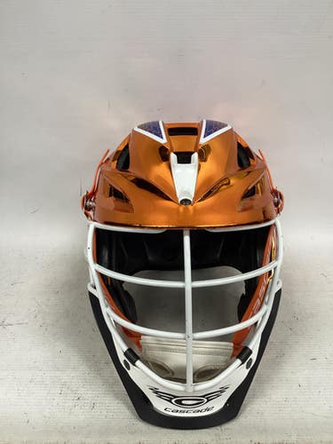 Used Cascade S Helmet Yth Lacrosse Helmet Orange One Size 11851-s000048026