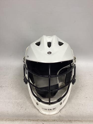 Used Warrior Burn Jr Helmet Lacrosse Helmet White One Size 11851-s000048025