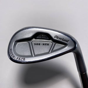 Cleveland 588 RTX CB Satin Chrome Lob Wedge LW 50* 10 KBS Hi Rev 2.0 Mens RH