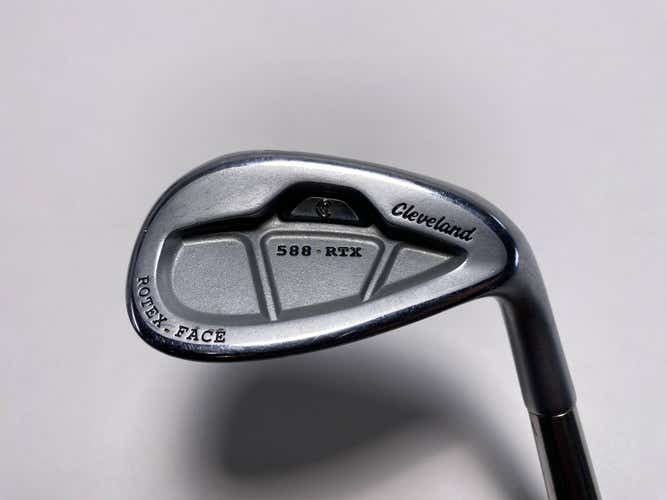 Cleveland 588 RTX CB Satin Chrome Lob Wedge LW 50* 10 KBS Hi Rev 2.0 Mens RH