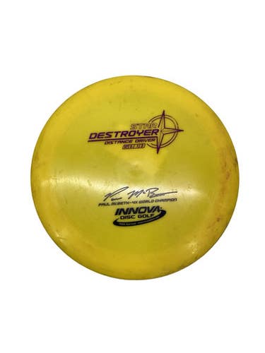 Used Innova Star Destroyer Disc Golf Driver Yellow 11347-s000271272