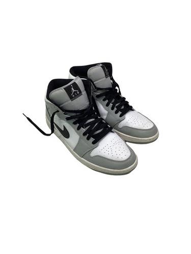 Used Nike Jordan 1 Mid Basketball Shoes M Grey Senior 12 11347-s000271258