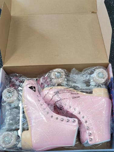 Used Circle Society Senior Roller Quad Skates Pink Senior 9 11849-s000041186