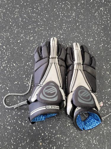 Used Maverik Charger Lacrosse Gloves Junior Black 12" 11849-s000041108