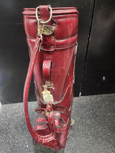 Used Wilson Vintage Cart Bag Mens Cart Bag Maroon 11849-s000041092