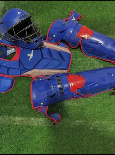 All Star MVP Pro Royal/Scarlet Catcher's Set