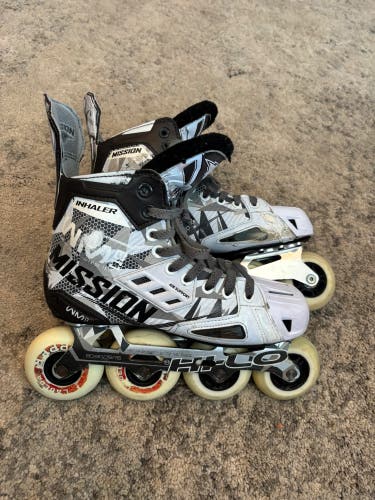 Mission Inhaler WM03 Inline Skates Wide Width Size 6.5 (Used)