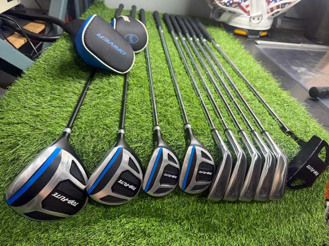 TOP FLITE - COMPLETE SET 4Hy + 5Hy + 3Fw +6-Pw + Driver + Putter - RH