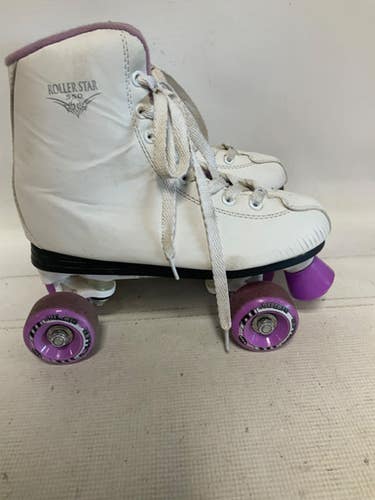 Used Rollerderby Roller Star 550 Senior Roller Quad Skates White Senior 7 11823-s000040232