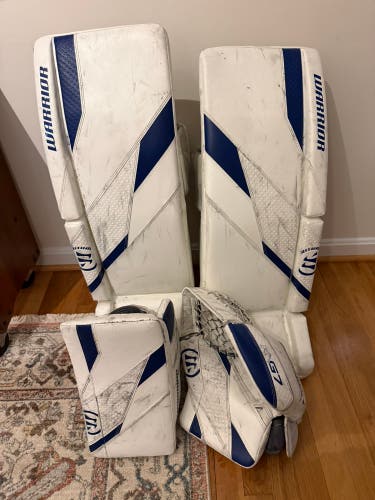 32" Warrior Ritual G7 Regular Goalie Full Set White Royal