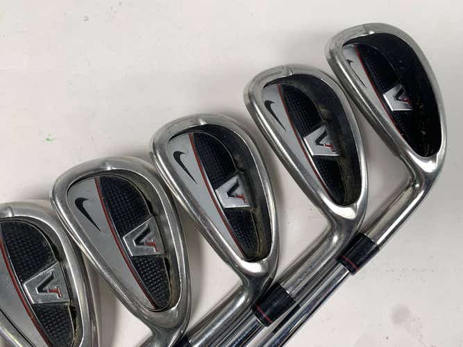 Nike Victory Red Cavity Back Iron Set 4-PW+GW DG S300 Stiff Steel Mens RH -1/2''