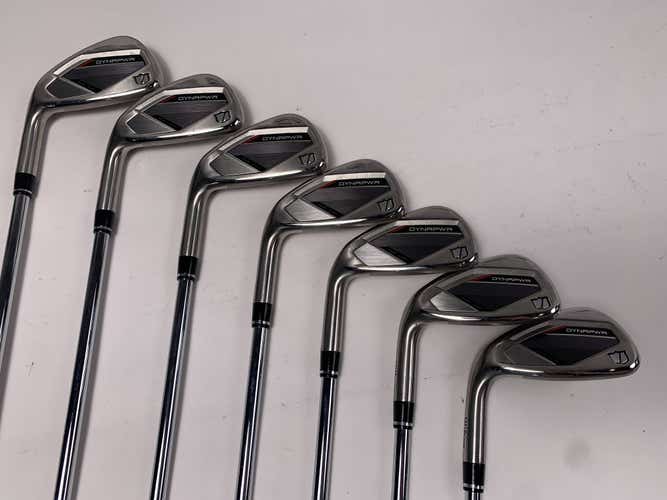 LEFTY Wilson Dynapwr Iron Set 4-PW KBS Max Ultralite Stiff Steel Mens LH