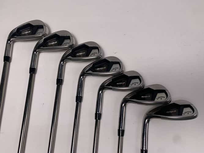 LEFTY Callaway Rogue ST Max OS Iron Set 6-PW+GW+SW Recoil ESX 460 F2 Senior LH