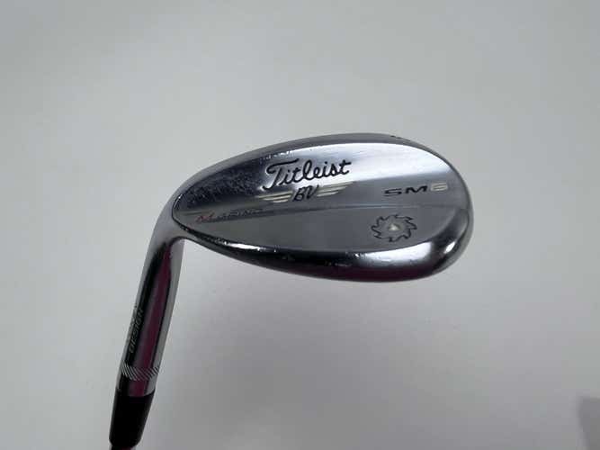 LEFTY Titleist Vokey SM6 Tour Chrome Lob Wedge LW 62* 8 Bounce M-Grind LH