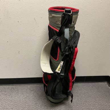 Used Mizuno Mens Stand Bag Grey And Red 11855-s000205734