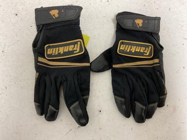 Used Franklin Classic One Bb Sb Batting Gloves Black And Gold Sm 11855-s000205894