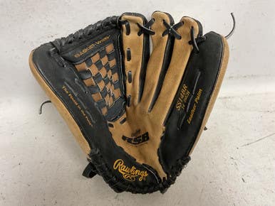 Used Rawlings Rsb Softball Series Ss14br Slowpitch Glove Rh Throw Black And Tan 14" 11855-s000205897