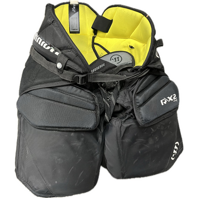 Used Warrior Rx2 Inter Goalie Pant Black And Yellow M L 11855-s000205750