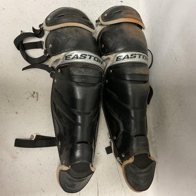 Used Easton Gametime Catchers Leg Guards Black Adult 11855-s000205825
