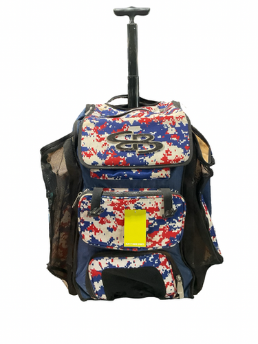 Used Boombah Rwb Wheeled Bag Bb Sb Player Wheeled Bag White Royal Red 11834-s000052942