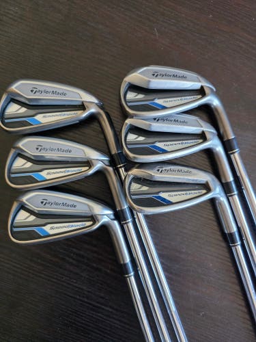 RIGHT HAND TAYLORMADE SPEEDBLADE GOLF IRON SET 5-PW STEEL REGULAR FLEX