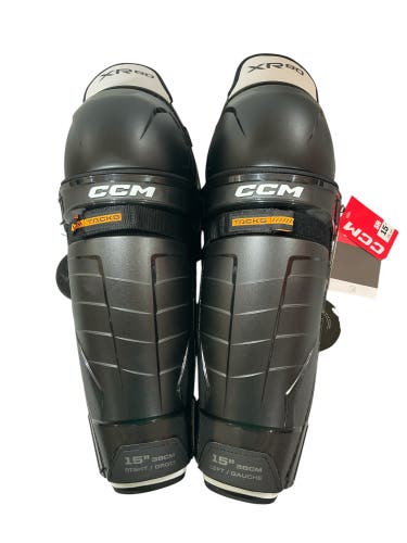 CCM Tacks XR 80 Hockey Shin Pads 15” (New) 3485