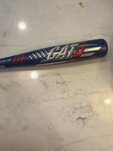 Marucci CAT 9 Blue (-10) 29/19 Youth Baseball Bat – One-Piece Alloy Balanced Used