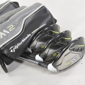 TaylorMade M2 Rescue 2017 3, 4, 5 Hybrid Set Stiff Flex Reax 75 Graphite #220523
