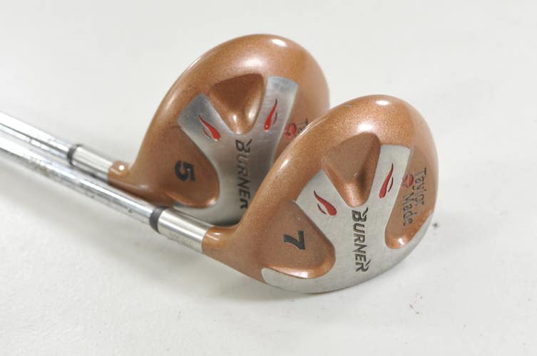 TaylorMade Original Burner 5 and 7 Fairway Wood Set Regular Flex Steel #219082