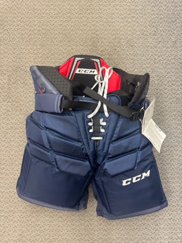 Intermediate Navy Medium CCM 1.9 Hockey Goalie Pants (New)