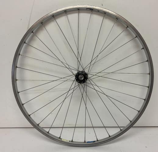 1990s Trek Matrix Swami 32-Spoke Silver Aluminum 26" QR Front Wheel System 2 Hub