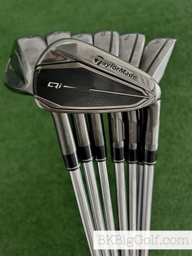Taylormade Qi Gunmetal Black Iron Set 5-A / Dynamic Gold 95 Regular