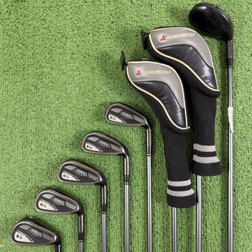 Adams Idea Tech V4 Forged Iron Hybrid Combo Set 3-PW Bassara 60g Regular Flex
