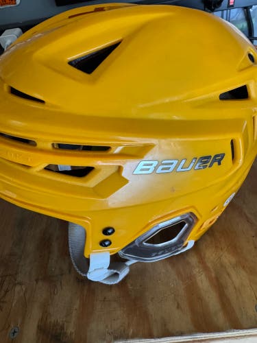 Bauer Reakt 155 Used Hockey Helmet Gold SMALL