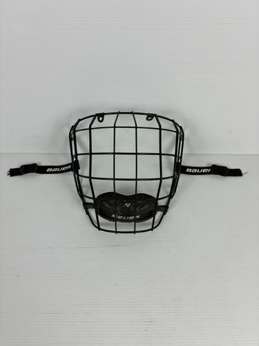 Used Large Bauer Profile II Full Cage - Black/Black