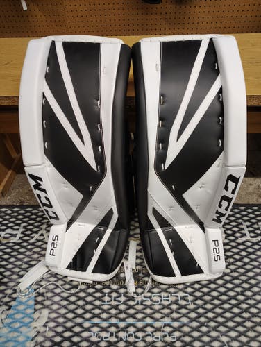 CCM Premier P2.5 Goalie Junior Leg Pads 30" White/Black (New)