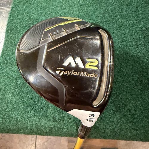 Men's TaylorMade M2 Right Handed Fairway Wood Regular Flex 3 Wood Graphite Shaft New Grip (Used)