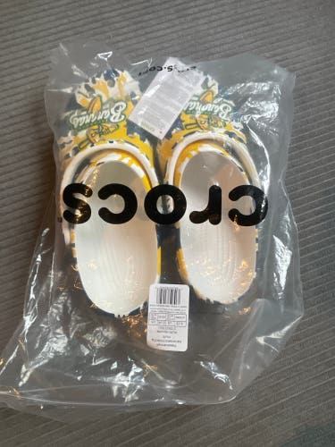 Unisex Size M 10.0 (W 11.0) Savannah Banana Adult Crocs Classic Clog Shoes (New)