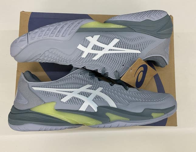 Asics Mens Court FF3 Novak Size 12 (Grey Blue/White)