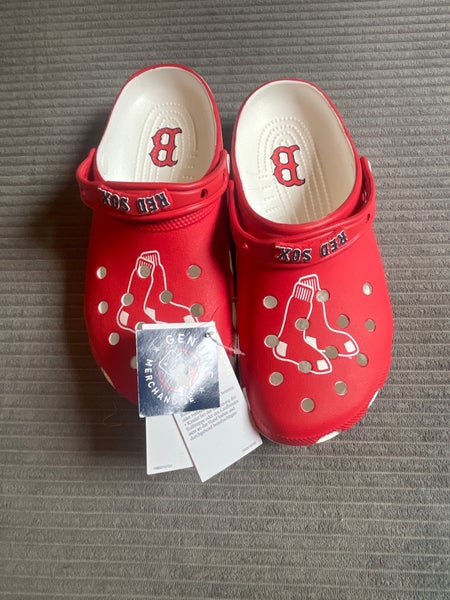 Red Unisex Size M 9.0 (W 10.0) Adult Crocs Classic Clog Shoes (New)